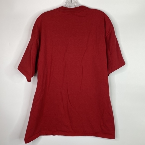 Vintage Desert Heat Yellowstone Red Crewneck Embroidered Tshirt Size XL - Picture 5 of 10